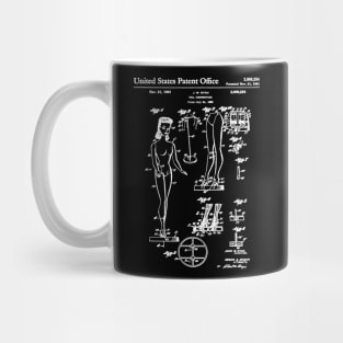 Barbie Doll Patent White Mug